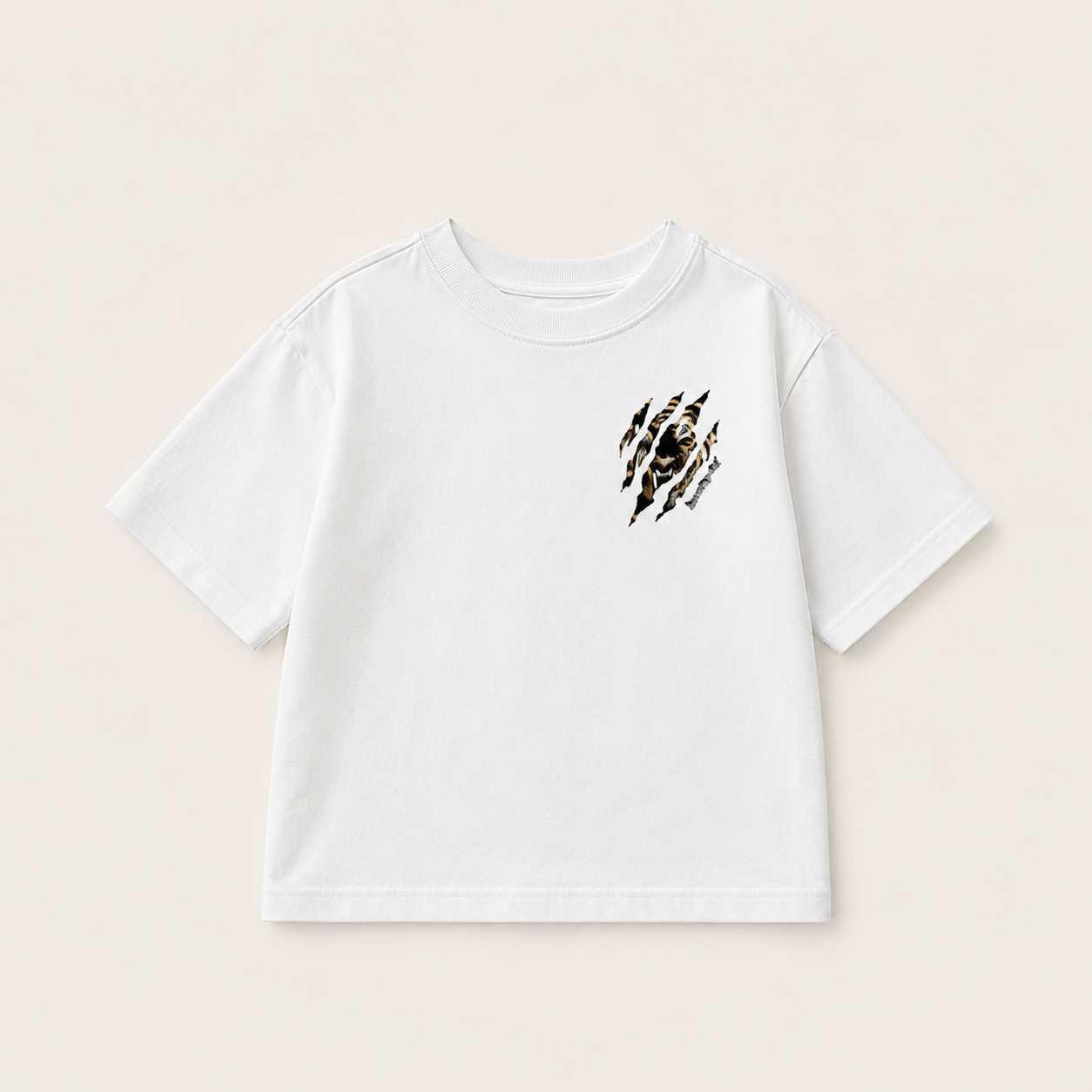 WildRoar – Fun & Casual – Kids' T-shirt with Tiger Print