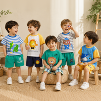Thumbnail for Mini Fashion™ - Lion print - Boys Summer Set