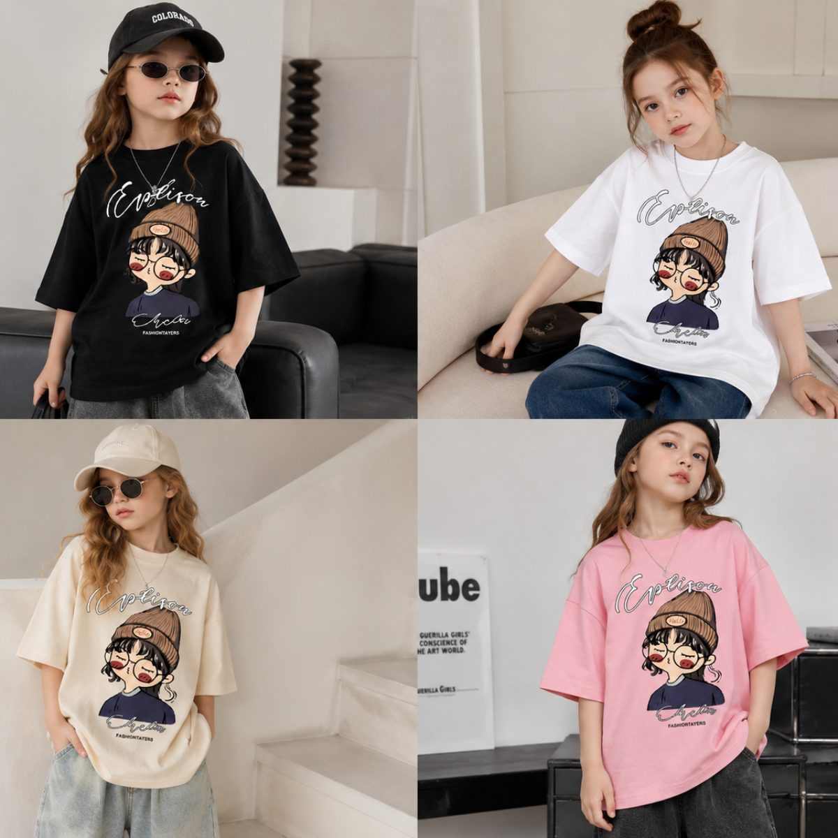 CuteStyle – Trendy & Comfortable – T-shirt with an oversized cartoon print
