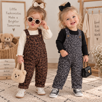 Thumbnail for LeopardChic – Trendy & Comfortable – Girls' Overalls with Leopard Print
