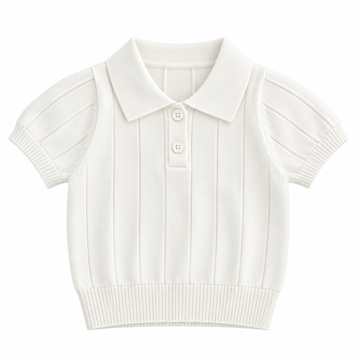 MiniLuxe – Elegant & Comfortable – Polo Shirt with Knitted Fabric