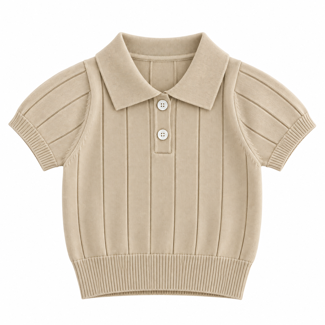 MiniLuxe – Elegant & Comfortable – Polo Shirt with Knitted Fabric