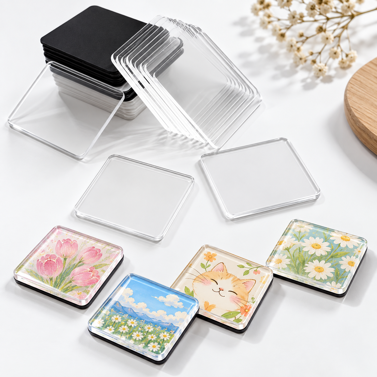 FridgeArt – Creative & Personal – DIY Acrylic Magnet Set for the Fridge