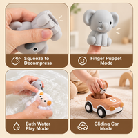 Thumbnail for AnimalRide – Playful & Cute – Silicone Animal Cars (3-Pack)