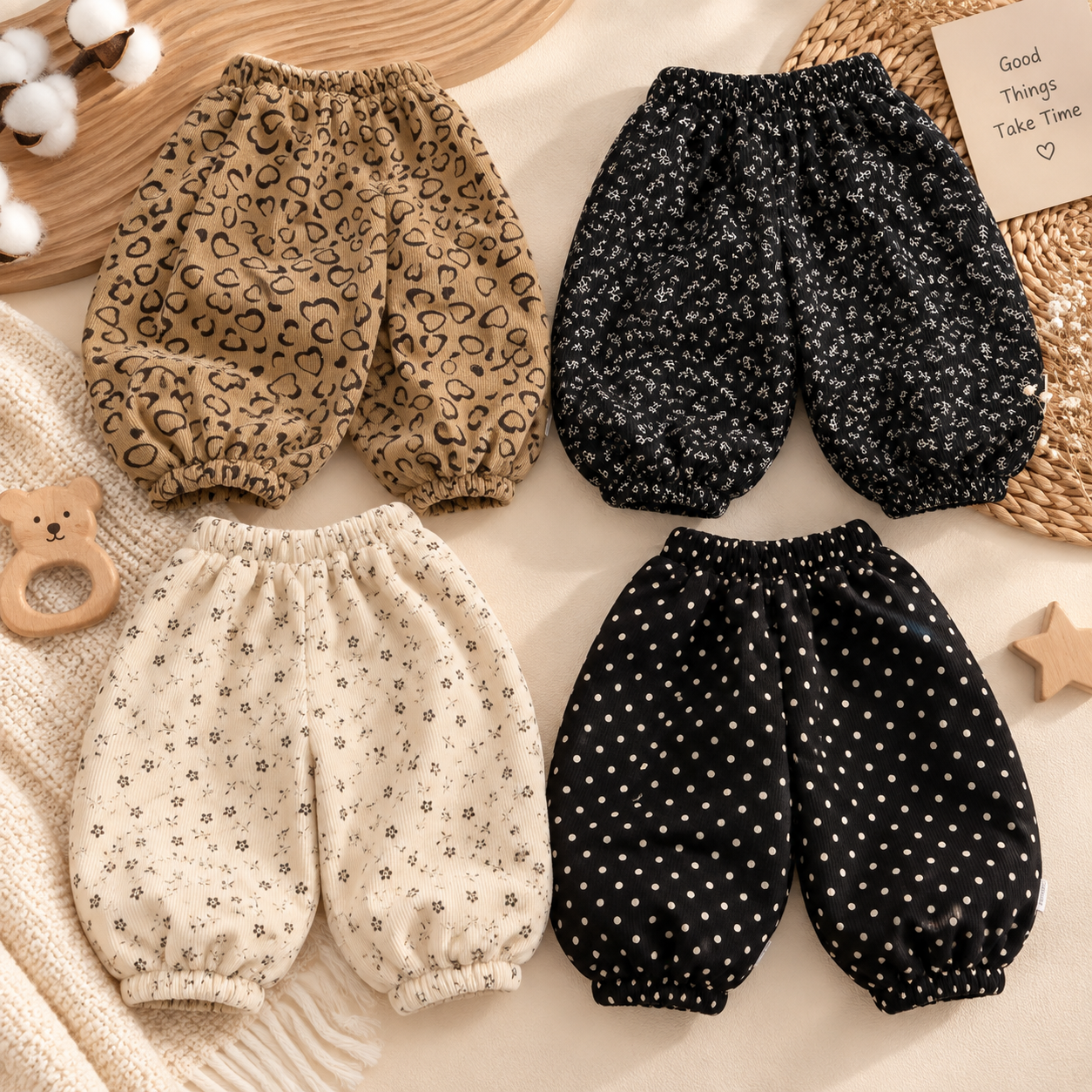 MiniTrousers – Warm & Soft – Children's Corduroy Pants with Fleece Lining