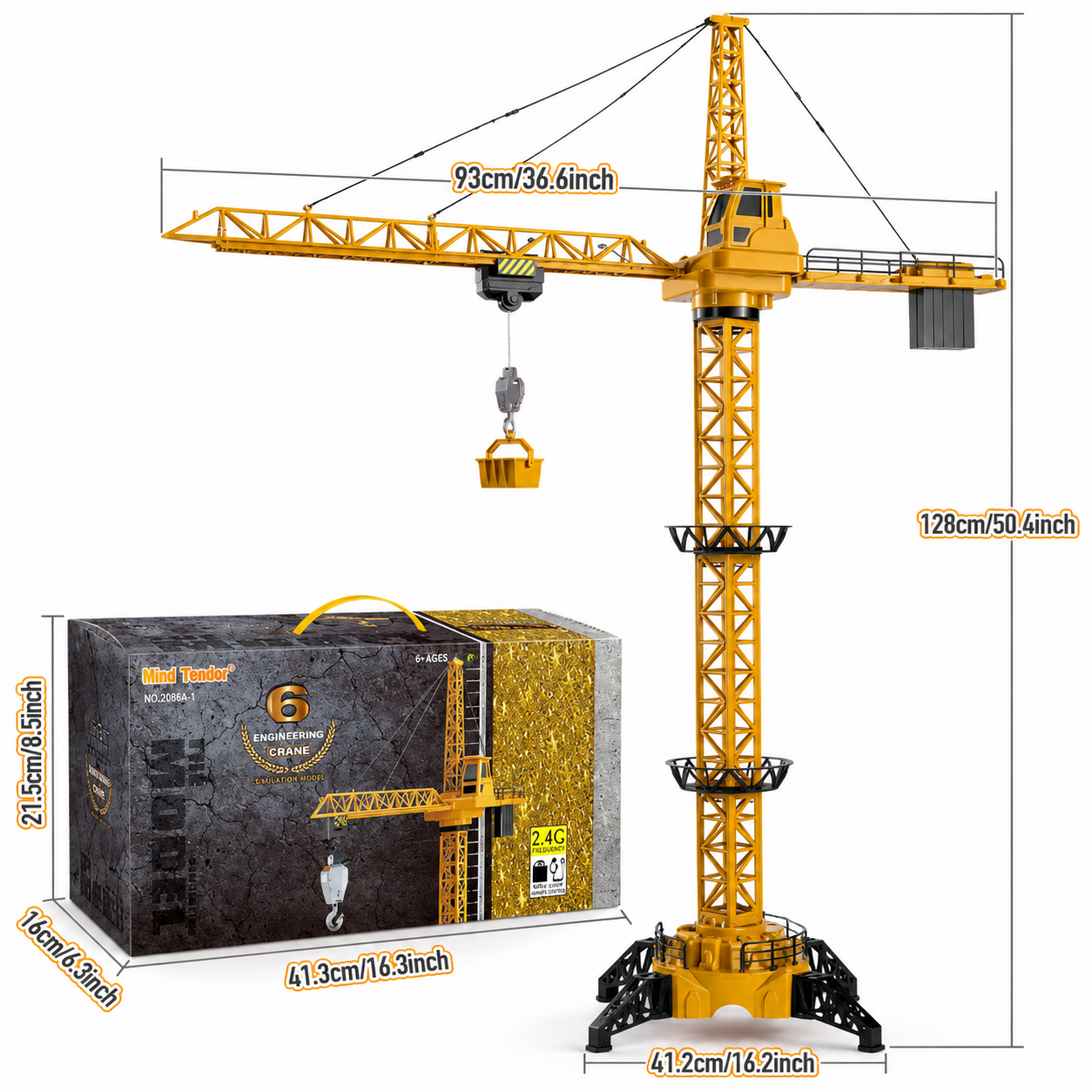 CranePro – Interactive & Realistic – RC Tower Crane Toy