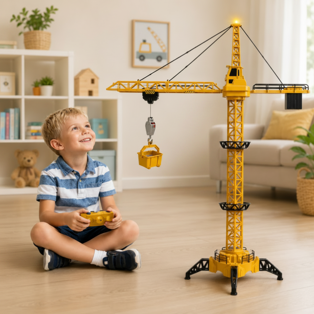 CranePro – Interactive & Realistic – RC Tower Crane Toy