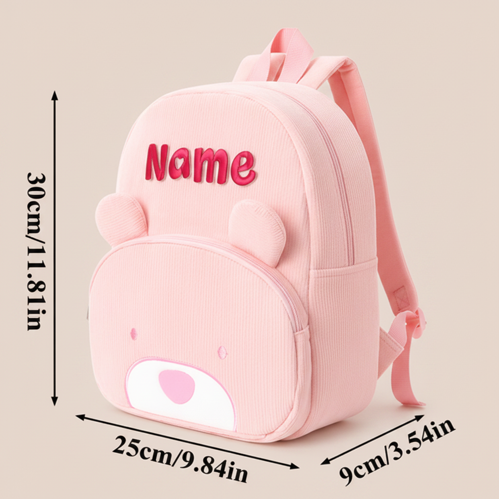MyLittleBag – Personal & Cute – Personalized Kids' Backpack with Name and Animal Print