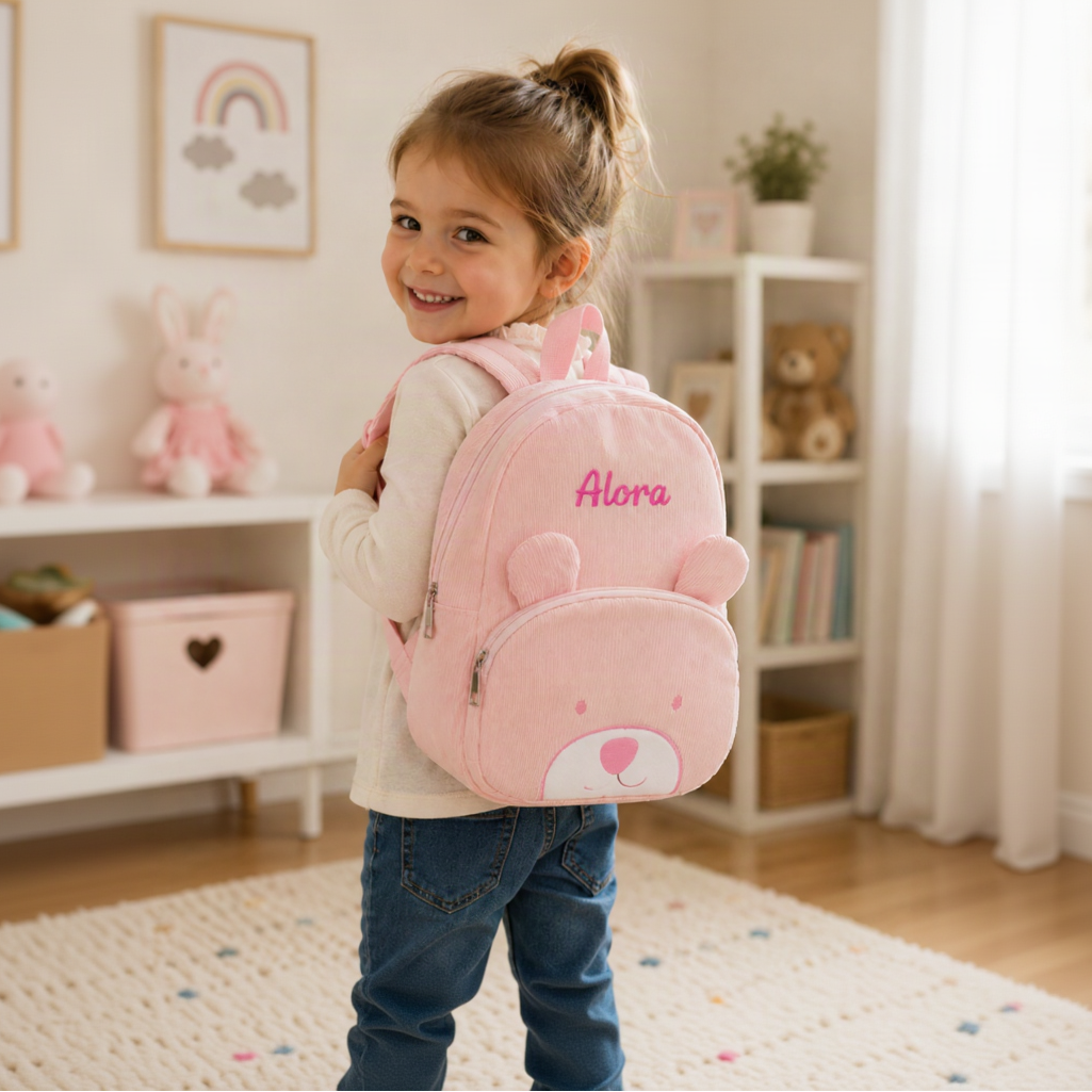 MyLittleBag – Personal & Cute – Personalized Kids' Backpack with Name and Animal Print