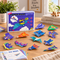 Thumbnail for PaperFly – Creative & Educational – Origami Airplane Set