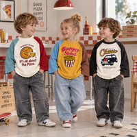 Thumbnail for LittleRetro – Cool & Trendy – Kids' Long-Sleeve Shirt with Graphic Print
