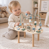 WoodMaze – Fun & Educational – Wooden Activity Table with Bead Maze