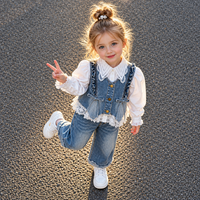 Thumbnail for DenimBelle – Trendy & Cute – 3-Piece Kids' Set in Denim