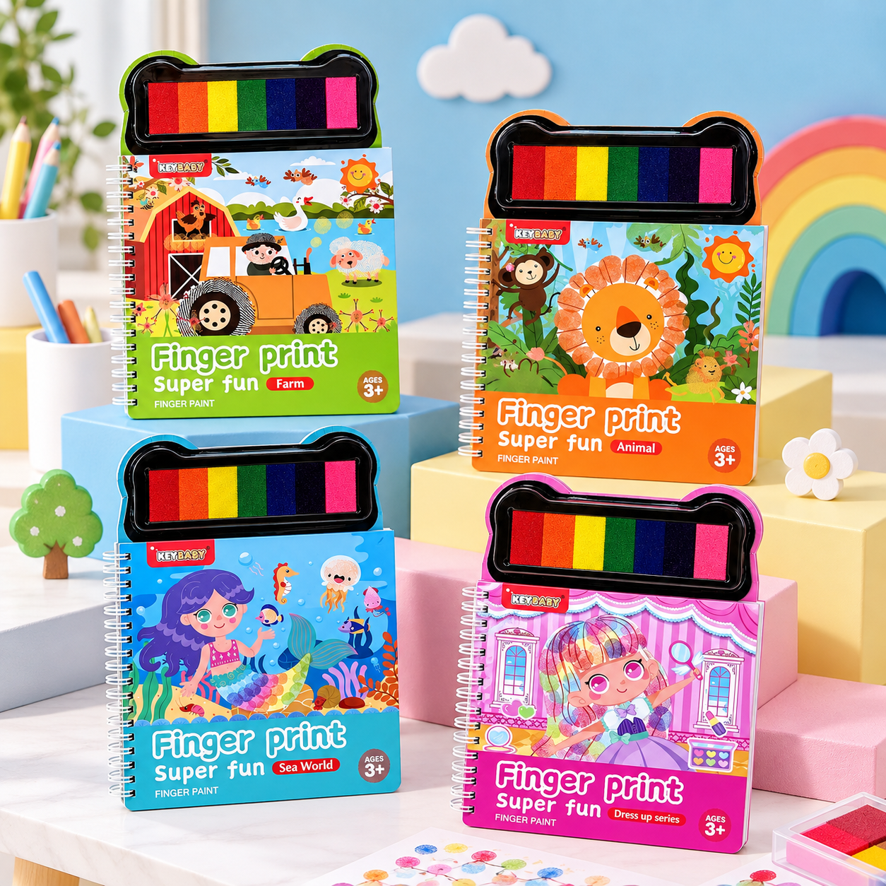 FingerArt – Creative & Colorful – Finger Paint Book for Children