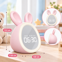 Thumbnail for BunnyGlow – Cute & Practical – Digital Kids' Alarm Clock with Night Light