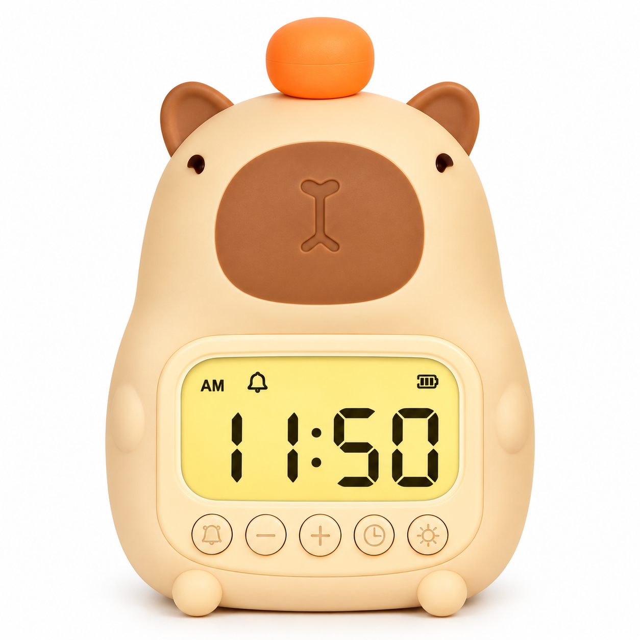 CappyClock – Cute & Multifunctional – Digital Kids' Alarm Clock with Night Light