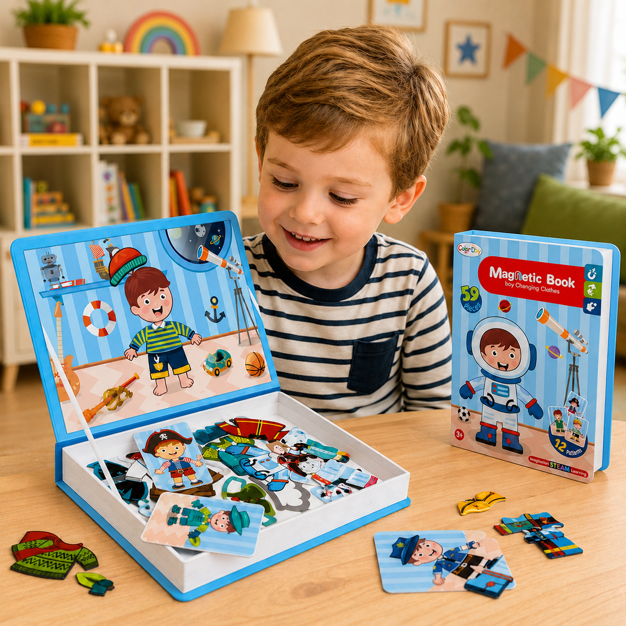 MagniPlay – Educational & Creative – Magnetic Puzzle Book