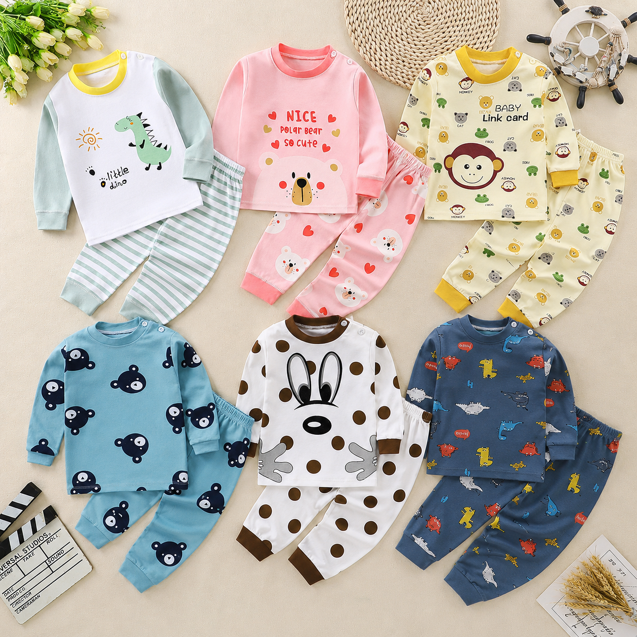 SleepBuddy – Soft & Comfortable – Children's Long-Sleeved Pajama Set