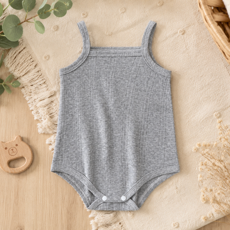 Summer Bodysuit – Lightweight & Comfortable – Knitted Baby Romper