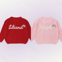 Thumbnail for TinyStitch – Personalized Knitted Name Sweater for Children