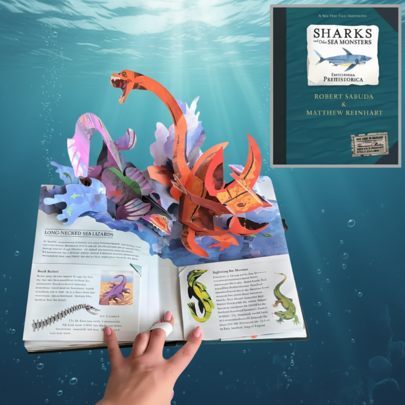 JurassicKids – Exciting & Educational – 3D Dinosaur Encyclopedia Pop-Up Book