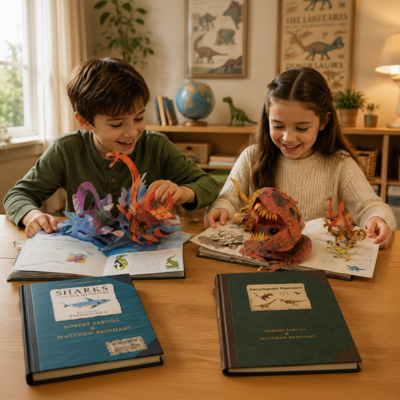 JurassicKids – Exciting & Educational – 3D Dinosaur Encyclopedia Pop-Up Book