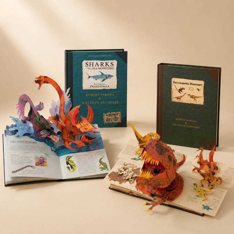 JurassicKids – Exciting & Educational – 3D Dinosaur Encyclopedia Pop-Up Book