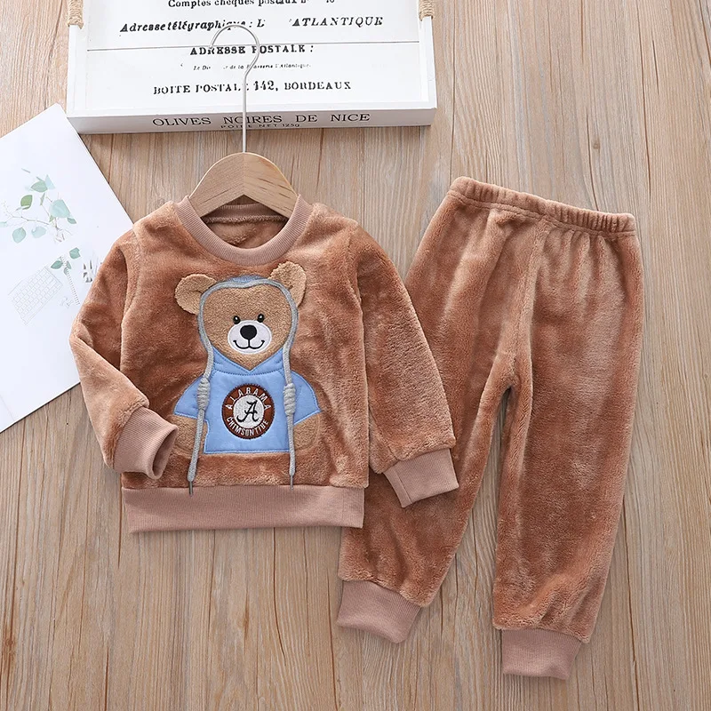 CozyBear – Warm & Soft – Kids' Track Suit with Bear Print
