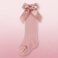 Thumbnail for LittleCharm – Soft & Stylish – Girls' Knee-High Socks with a Bow
