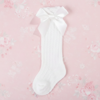 Thumbnail for LittleCharm – Soft & Stylish – Girls' Knee-High Socks with a Bow