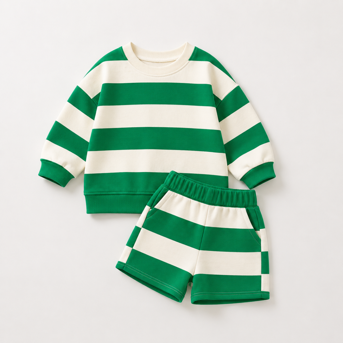 LittleStyle – Soft & Comfortable – Striped Cotton Comfy Set