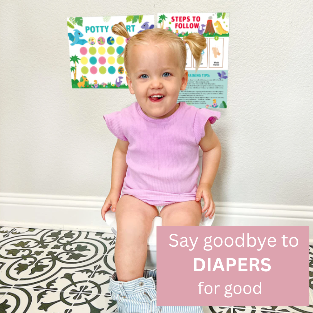 Potty Training – Playful & Motivational - potty training card with Stickers