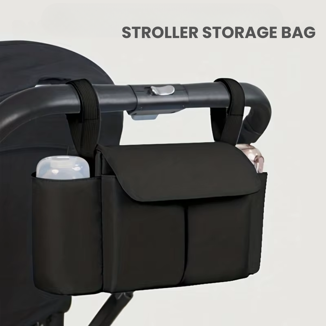 ToddlerOrganizer – Water-repellent & Spacious – Stroller Organizer with Bottle Holders