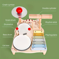 Thumbnail for Woods – Musical & Educational – Wooden Drum Set for Toddlers