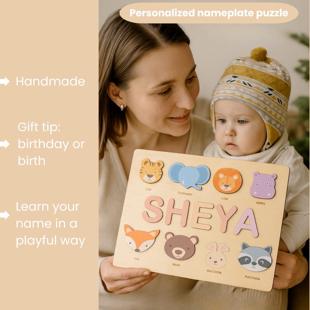 Woods - Your own name tag! - Name jigsaw puzzle