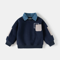 Thumbnail for CoolJunior – Warm & Stylish – Boys' Sweater with Denim Collar