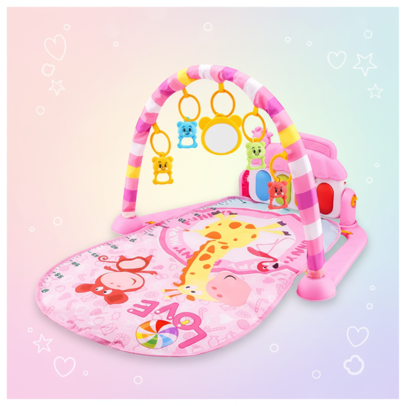 Musical Baby Play Gym – Colorful & Educational – Baby Gym Mat