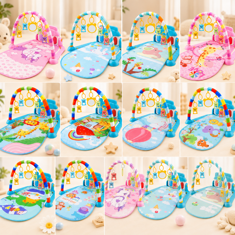 Musical Baby Play Gym – Colorful & Educational – Baby Gym Mat