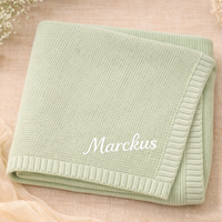Thumbnail for Personalized Baby Blanket – Soft & Unique – Personalized Embroidered Cotton Blanket