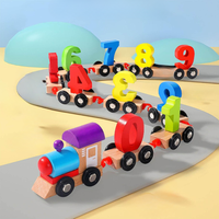 Thumbnail for Woods™ |Learn the alphabet and numbers - Wooden magnetic train