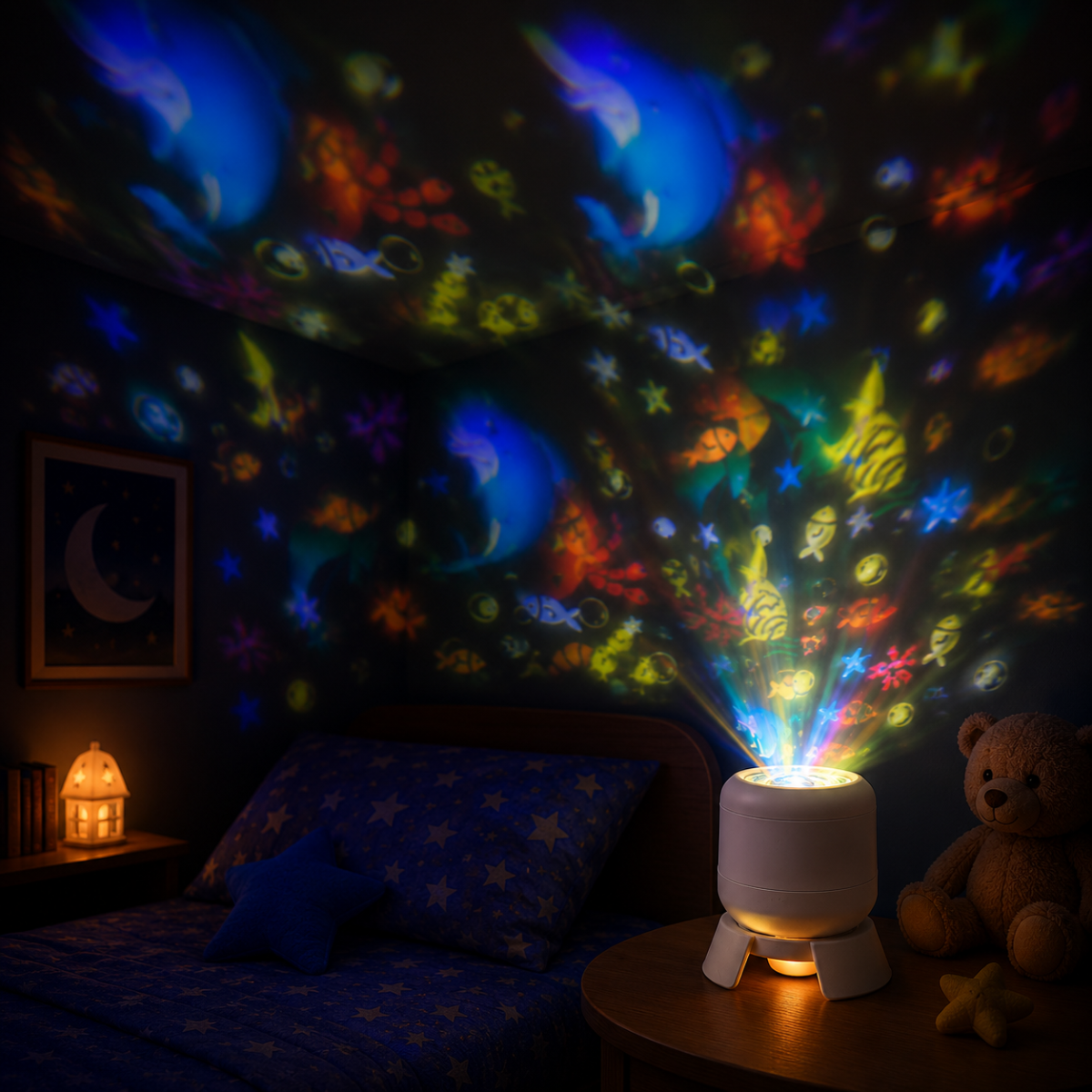 SeaDream – Fun & Educational – 360° Rotating LED Night Light