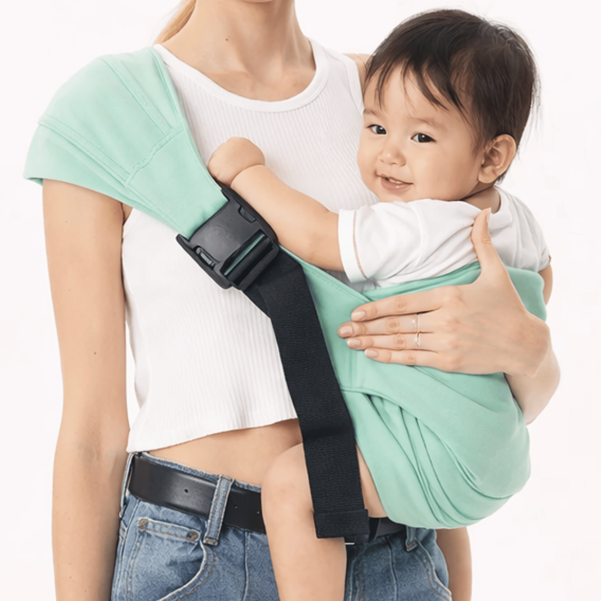 Baby Sling Carrier™ - Extra Wide Carrying Strap - Ergonomic Hip Carrier