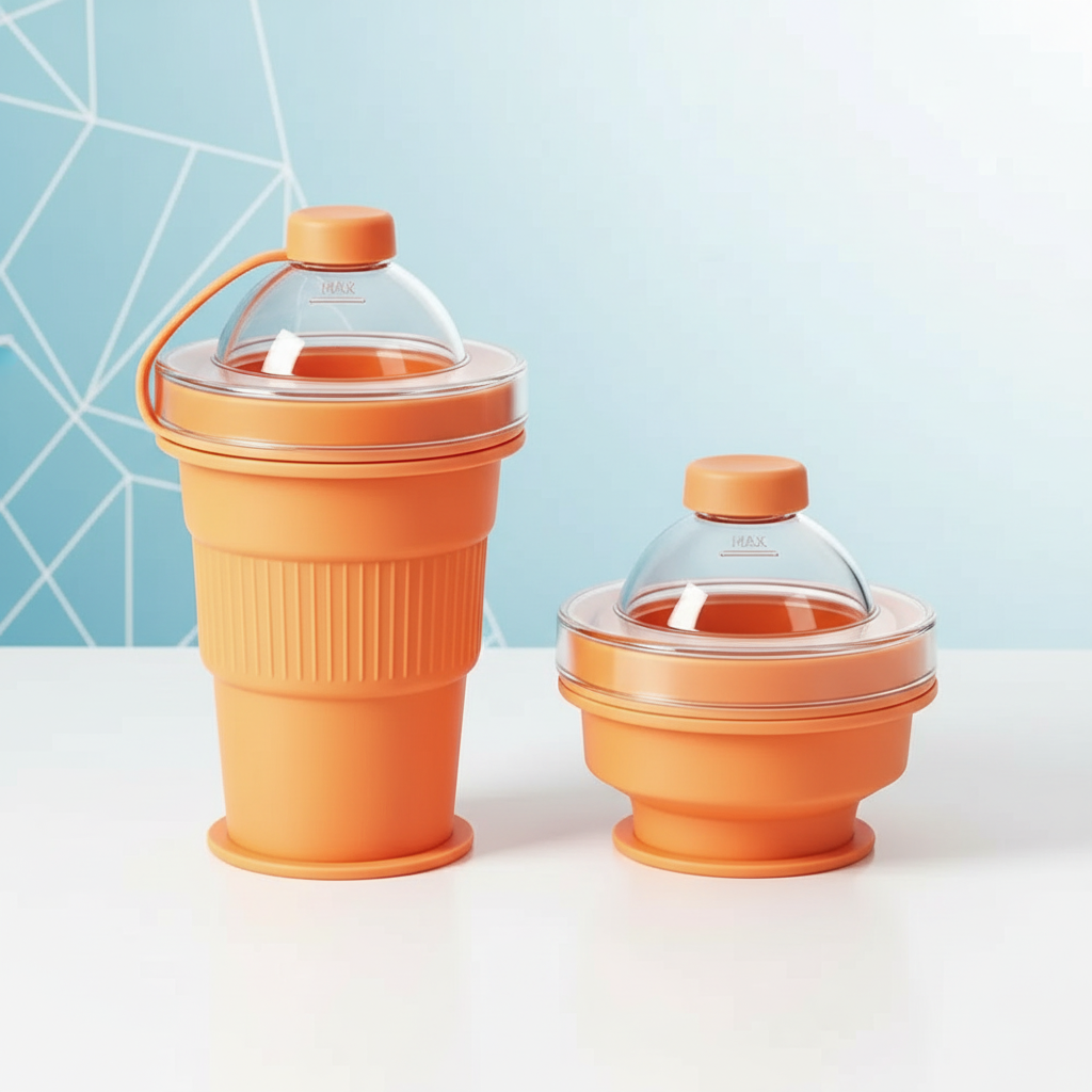 FlexiCup – Practical & Portable – Foldable Silicone Drinking Cup