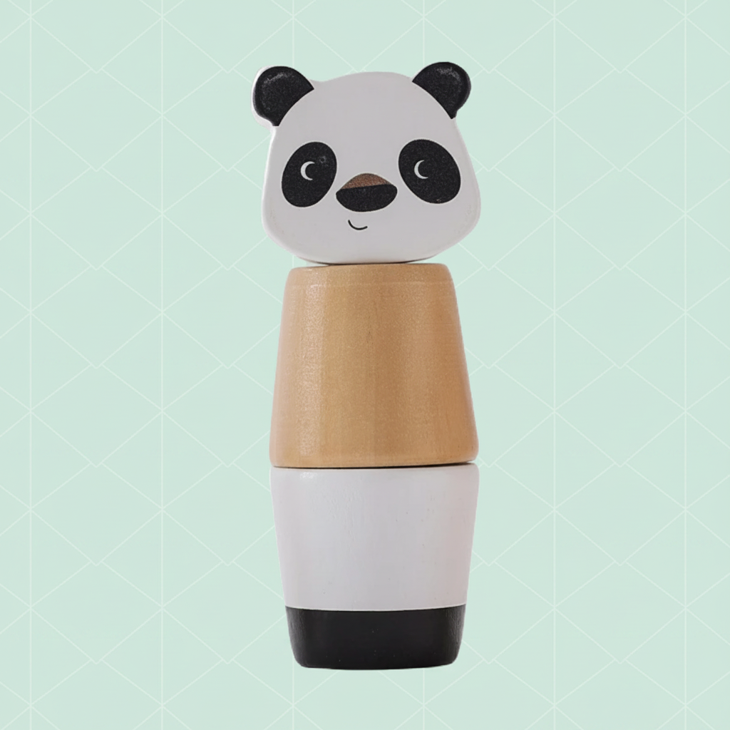 WoodyFriends – Motor Skills & Fun – Wooden Animal Stacking Toys