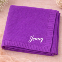 Thumbnail for Personalized Baby Blanket – Soft & Unique – Personalized Embroidered Cotton Blanket
