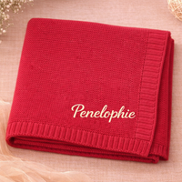 Thumbnail for Personalized Baby Blanket – Soft & Unique – Personalized Embroidered Cotton Blanket