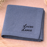 Thumbnail for Personalized Baby Blanket – Soft & Unique – Personalized Embroidered Cotton Blanket