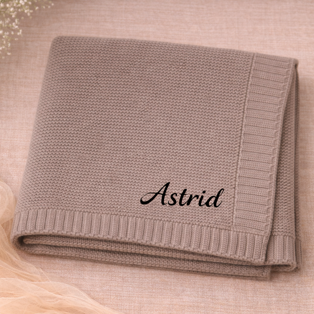 Personalized Baby Blanket – Soft & Unique – Personalized Embroidered Cotton Blanket