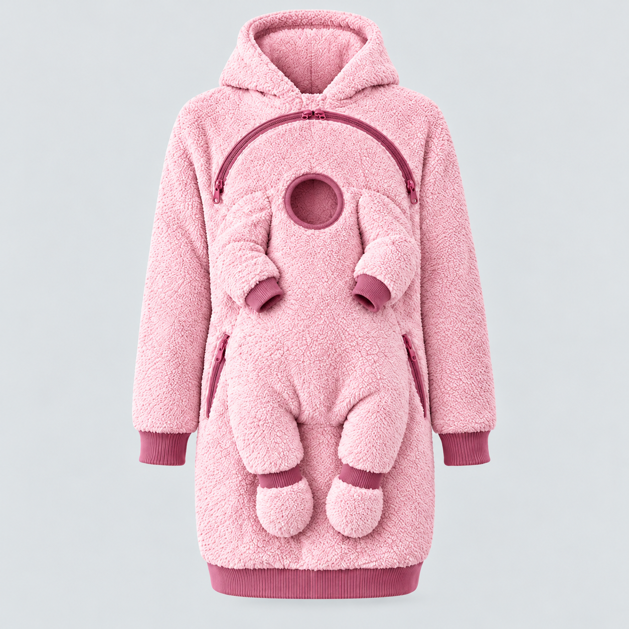 MamaHug – Warm & Practical – 2-in-1 Hoodie for Mom and Baby
