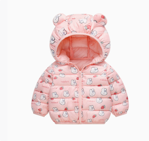 Mini Fashion™ - Polyester winter coat with hood.